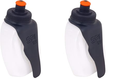 SPIbelt Running Water Bottle, H2O Hydration Companion, 8oz BPA-Free Sports Water Bottle – No Bounce, Leak-Proof Design, Clips to Running Belts or Shorts, Lightweight Fitness Water Bottle (Pack of 2) - size: 8 Ounces (Pack of 2)