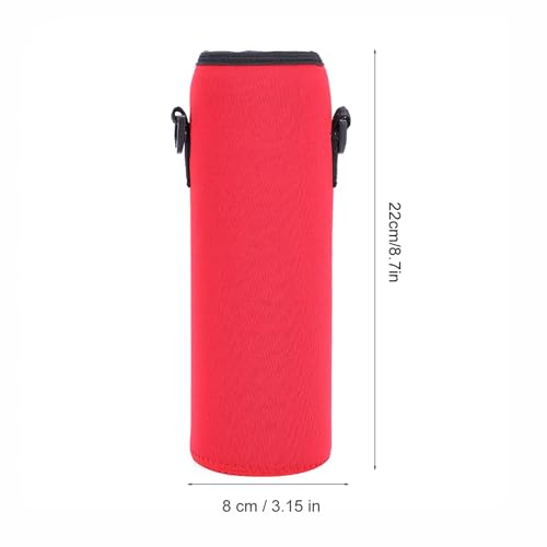 Neoprene Water Bottle Carrier Bag, Thermal Water Bottle Case with Strap