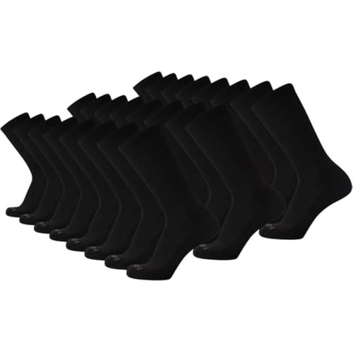 AND1 Mens Athletic Crew Socks 24 Pack Cushioned Comfort Socks - color: Black