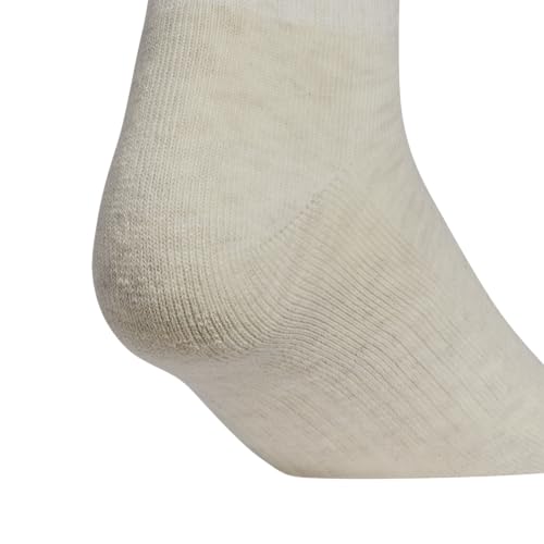 adidas Women's Athletic Cushioned Quarter Ankle Socks 6 Pairs - color: Alumina Beige/White/Wonder Beige