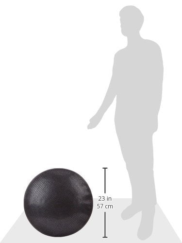 Cando 30-1868BLK Inflatable Vestibular Balance Disc, 23.6" diameter, Black - color: Black, size: 23.6" diameter