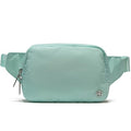 Pander Belt Bag Large 2L, Nylon Fanny Pack Purse for Women and Men with Adjustable Strap - color: Pale Turquoise