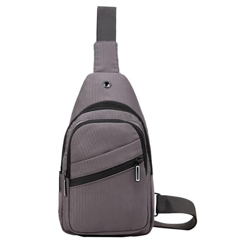 AOSTIHOT Crossbody Sling Bag Small Sling Backpack for Men, Chest Daypack Crossbody Shoulder for Travel Sport Running Hiking Grey - color: Grey