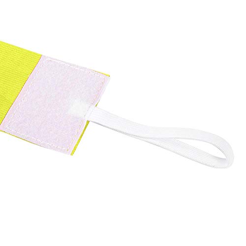 Captain Armband Nylon Outdoor Team Sports Armband Soccer Armbands Adjustable Player Bands for Adult Youth(Yellow) - color: Yellow