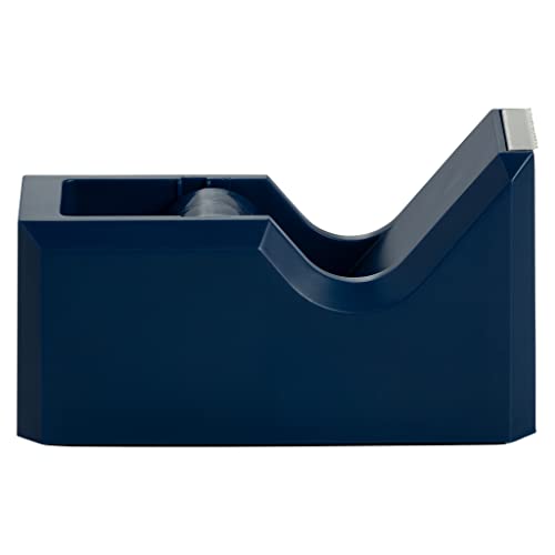 JAM PAPER Colorful Desk Tape Dispensers - Navy Blue - Sold Individually - color: Navy Blue, size: Pack of 1