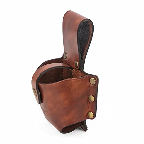 Leather 10M Tape Measure Holder Tool Holster for Carpenter Framer–Pack of 2