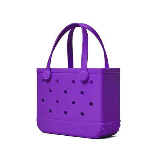 BOGG BAG Bitty Small Tote – 11” x 8.5” x 4.5” – Essential Bags for Beach, Pool, Boat, Sports, Tailgating, Cruise, Travel - color: Houston We Have a Purple