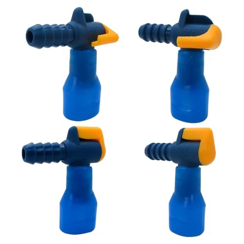 Professional 4 Pack Bite Valve Replacement 90 Degree Silicone Mouthpiece Compatible for Most Hydration Bladders, for Camelback