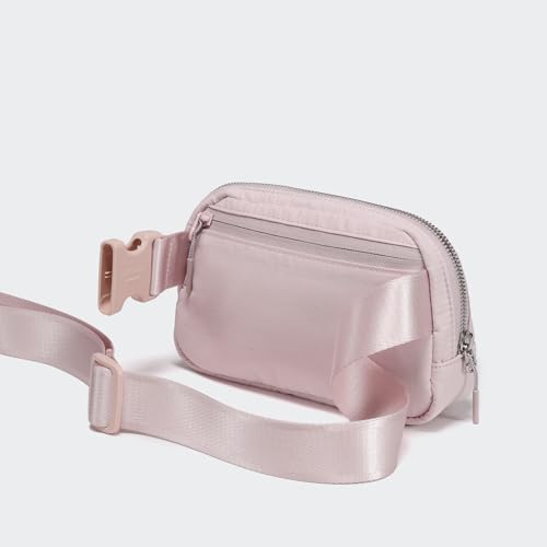 Pander Unisex Belt Bag Fanny Pack for Women with Adjustable Strap, Small Waist Pouch for Workout Running Traveling Hiking - color: Pink