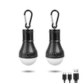 Jarxin Led Camping Lantern USB Rechargeable,Outdoor Tent Lights - color: Black