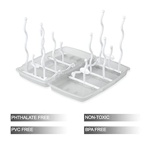 PandaEar Travel Baby Bottle Drying Rack, Portable Collapsible, Space Saving