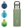 BJPKPK 18oz Insulated Water Bottle Stainless Steel Water Bottle with Handle - color: Forest Green, size: 18 Ounces