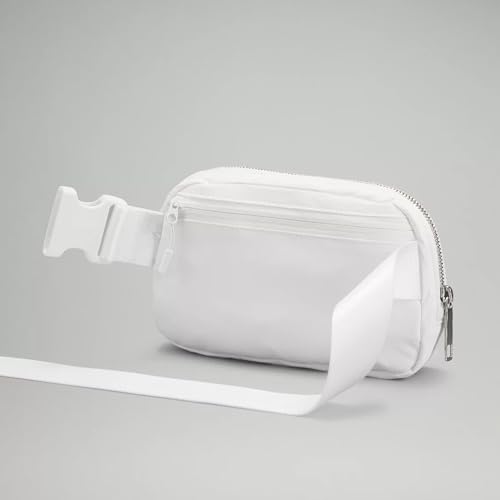 YOSHUYUKI Fanny Pack Crossbody Bag Trendy Waterproof Small Sling Cross Body Purse for Women Men Fashion Waist Packs Mini Belt Pouch Chest Bum Hip Bag Lulu Dupes for Travel Vacation Running Frost - color: Frost