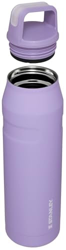 Stanley IceFlow Cap and Carry Water Bottle | Wide Mouth Twist Lid | Lightweight & Leakproof for Travel & Sports | Insulated Stainless Steel | BPA-Free - color: Lavender, style: 36 Oz