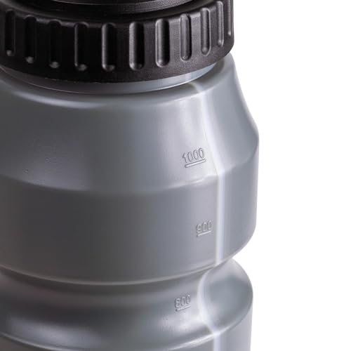 Cannon Sports 1 Liter Sports Water Bottle, 2 Lids, BPA-Free (Gray) - color: Gray