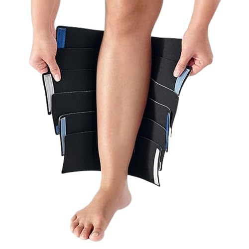 ReadyWrap Calf Compression Sleeve - Adjustable, Breathable - color: Black, size: Medium (30 cm)