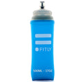 FITLY Soft Flask Running Water Bottle - Collapsible Hydration Flask - color: Blue, size: 17 Ounces