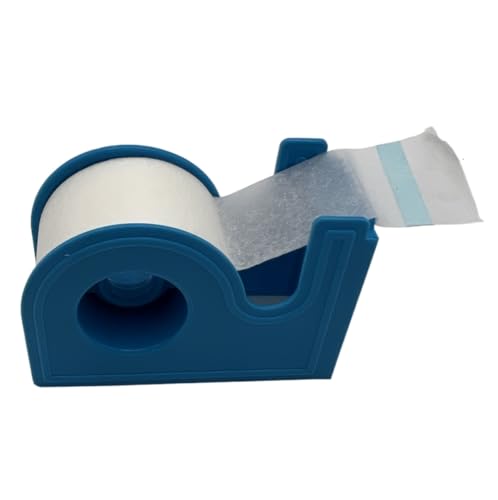 Microporous Medical Surgical Paper Tape 1" X 10 Yards with Dispenser (Pack of 2) - size: 1 Inch