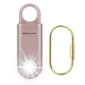 135dB Rechargeable Personal Alarm with Ultra Bright Flashlight - color: RoseGold, style: Rechargeable & Built-in Flashlight