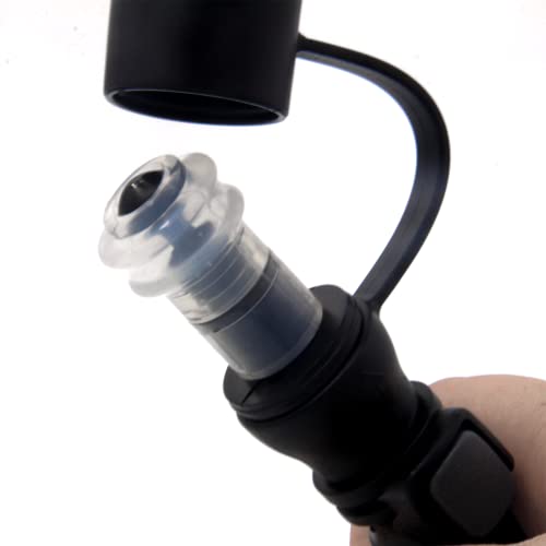 Hydration Bags Bite Valve Mouthpiece Replacement Bite Valve Replacement - style: 2 Pack mouthpiece replacement black