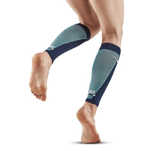 CEP 2024 Women's Ultralight Compression Calf Sleeves - 20-30mmHg Athletic Running Performance - color: Blue/Light Blue, size: 4