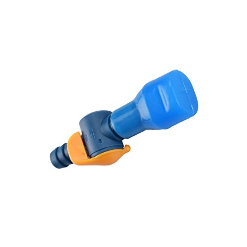 J.CARP ON-Off Switch Bite Valve Tube Nozzle Replacement for Hydration Pack Bladder - color: Blue, Stright