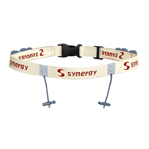 Synergy Running/Triathlon Race Day Number Belt - color: Cream 1-Pack