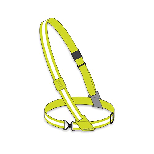 Amphipod Xinglet Reflective Sash Versatile Ultralight Soft Breathable Bounce-Free Adjustable Running Vest - color: Hi-Viz