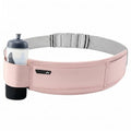 Running Hydration Belt with Water Bottle Holder for Men Women, Bounce-Free Phone Storage Waist Pack, Reflective Adjustable Marathon Belt for Jogging Trail Running,Fits All Phones (Pink) - color: Pink