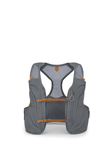 Osprey Duro LT Men's Running Hydration Vest with Hydraulics Soft Flasks - color: Phantom Grey/Toffee Orange