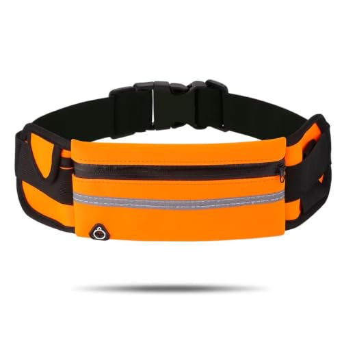 SPORT WAIST PACK Orange Waist Bag Hydration Running Belt - color: Orange