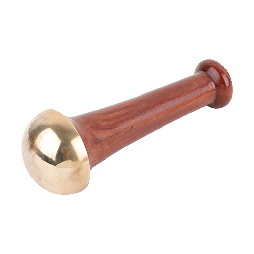 SoulGenie HealthAndYoga™ BronzLift Kansa Face Massager and Kumkumadi Face Oil Trial Vial - Kansa Wand Ayurveda Benefits of Bronze - Skin Lustre (Single Dome)