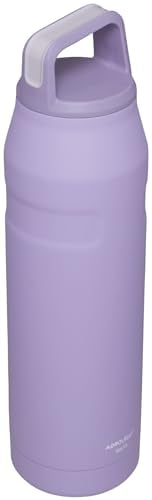 Stanley IceFlow Cap and Carry Water Bottle | Wide Mouth Twist Lid | Lightweight & Leakproof for Travel & Sports | Insulated Stainless Steel | BPA-Free - color: Lavender, style: 36 Oz