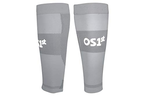 OS1st Thin Air Compression Calf Sleeves TA6 for running, maximizing airflow and relieving shin splints - color: Grey, size: X-Large