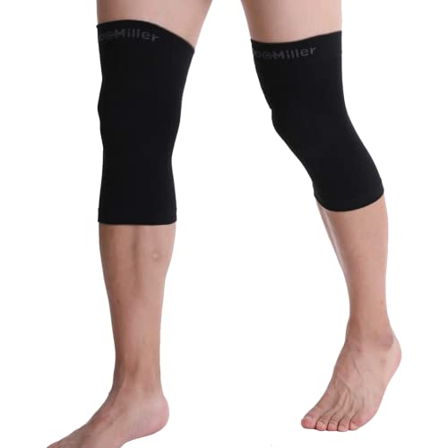 Doc Miller Knee Compression Sleeve Brace for Men & Women - color: Black