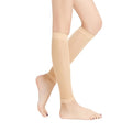SUJAYU Leg Compression Sleeve Calf Compression Sleeve Women Men, 1 Pair Footless Compression Socks Shin Compression Sleeve - color: Beige, size: X-Large