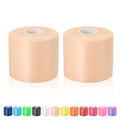 Pre Wrap Athletic Tape 2 Pack, 2.76 Inch x 30 Yards Foam Underwrap, Skin - color: Skin