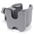 Accmor Stroller Cup Holder with Phone Holder, Bike Cup Holder, Walker Scooter Wheelchair Cup Holder Attachment, Universal Cup Holder for Uppababy Graco Strollers - color: All Grey