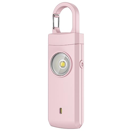 Rechargeable Personal Alarm for Women - Birthday Gifts for Women, Daughter, College Student, Teen Girl, Elders, Kids, Siren Alarm, USB Charging, Dark Pink - color: Dark Pink