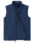 Outdoor Ventures Men's Golf Vest Outerwear Quilted Casual Lightweight - color: Dark Blue, size: Small