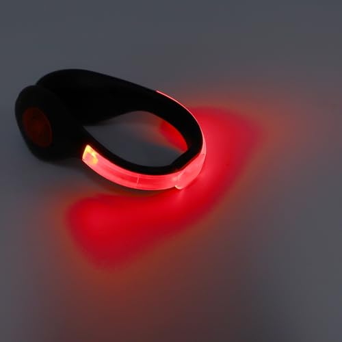 LED Shoes Clip Lights, USB Charging Clip On Shoe Lights, Safety Night Running Gear for Walking Jogging Biking Cycling Biking Accessories - color: Red
