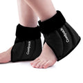 Comfpack Ankle Ice Pack Wrap for Swelling, FSA Eligible, 2 Pack - color: Black-2 Pack