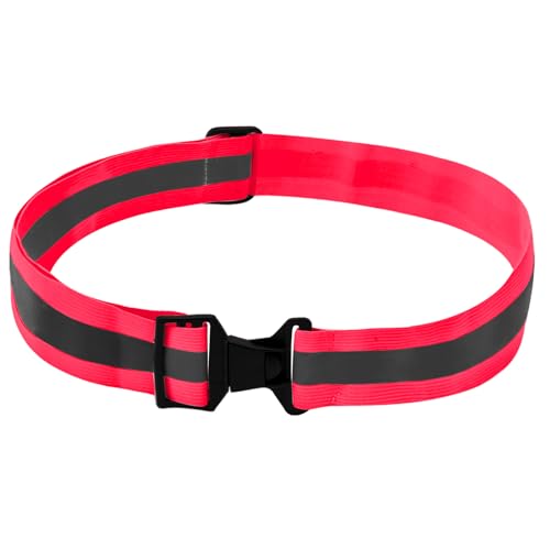 A-SAFETY Glow Belt - Reflective Running Belt (Yellow, Orange, Black, White) - color: Rosy