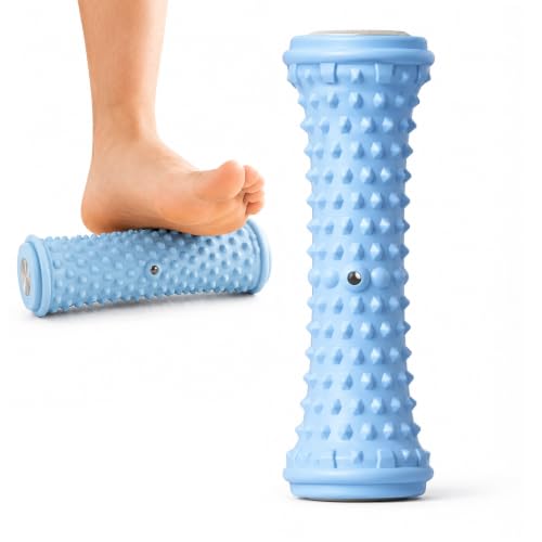 Foot Massager Roller Tool Plantar Fascia Massage Roller Textured Foot Care Arch Muscle Rolling Tool Home Office Use - color: Blue
