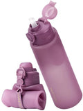 TakeToday Collapsible Water Bottles, Foldable for Travel, 32oz, Purple - color: Purple