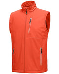 33,000ft Men's Windproof Lightweight Golf Vest Outerwear Sleeveless Jacket - color: Tangerine, size: Small