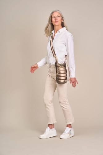 WanderFull Original HydroBag Crossbody Water Bottle Holder with Phone Pocket, Fits Water Bottles up to 32 oz - color: Bronze