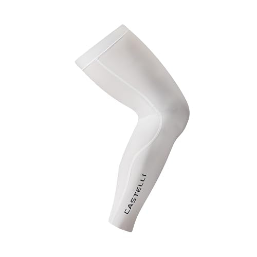 CASTELLI Unisex UPF 50+ Light Leg 3 Sleeves - color: White, size: Small
