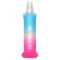 WRELS Soft Flasks TPU Soft Water Bottles Folding Soft Running Water Flask Small for Outdoor Sports Hiking Hydration Pack 8oz/17oz Hiking Cycling Climbing - color: Blue-250ml