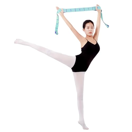 2-Pack 11-Loop Stretch Bands, Adjustable Stretch Strap for Yoga, Pilates, Dance, Ballet, Gymnastics, Flexibility, Leg Stretching, Physical Therapy & Stretching Equipment for Home Workout & Mobility - color: Pink+Blue